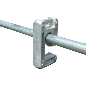 Frame-fit base weight installed around a tube