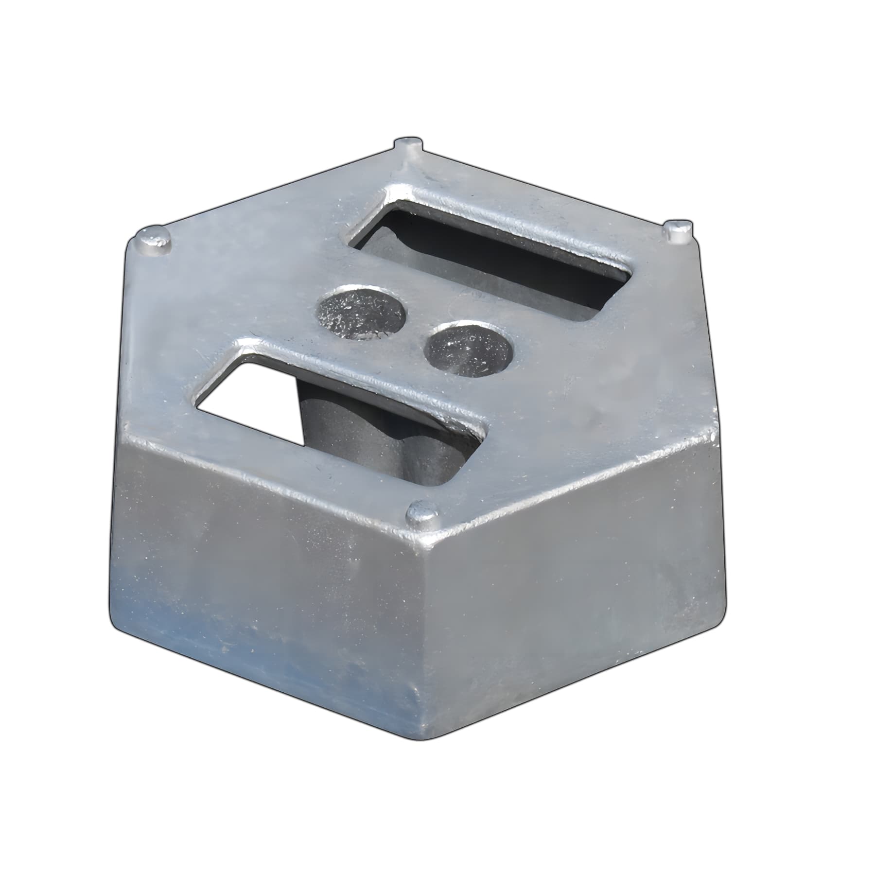Open-slot stackable cast iron weight