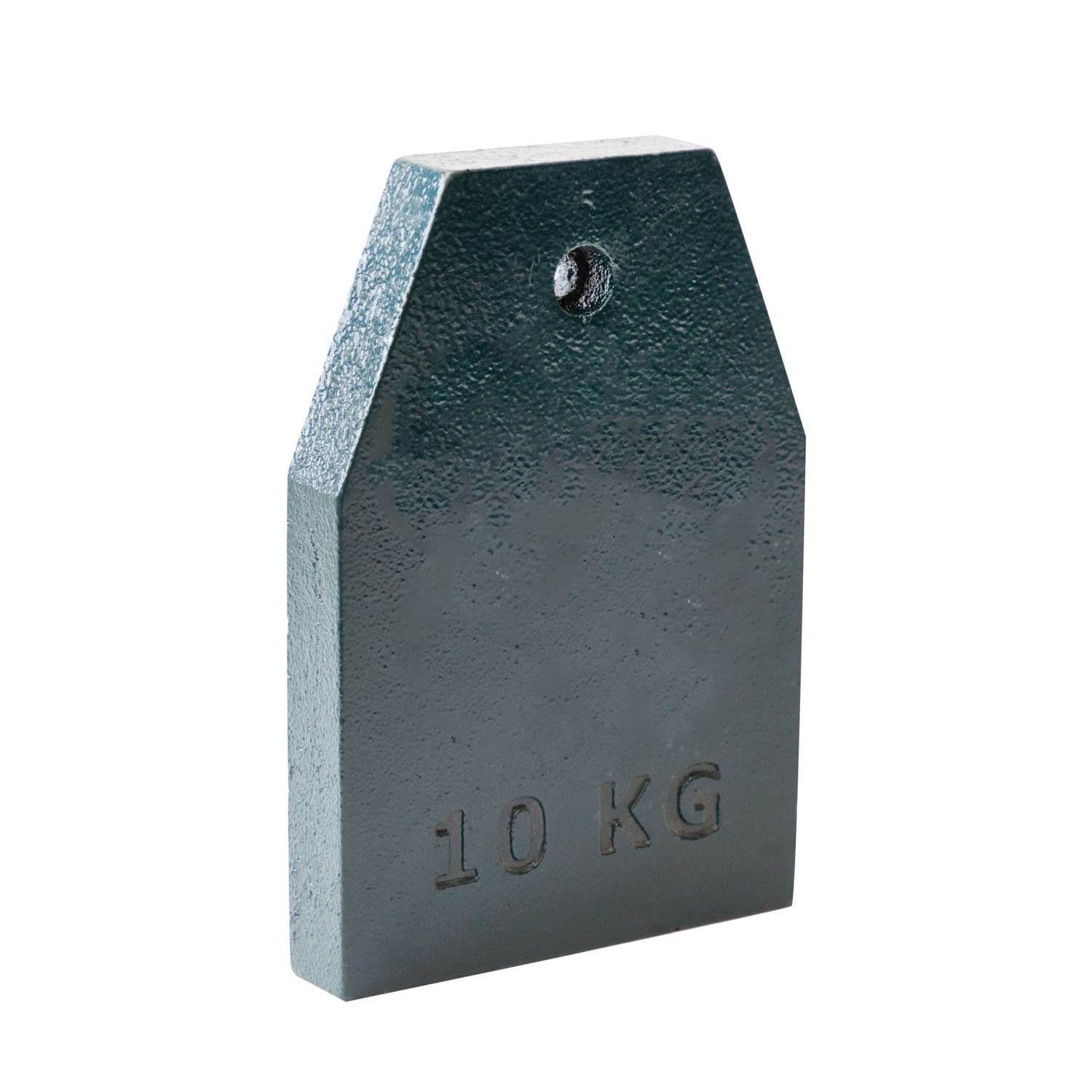 Ten kilogram plate-style custom cast iron weight
