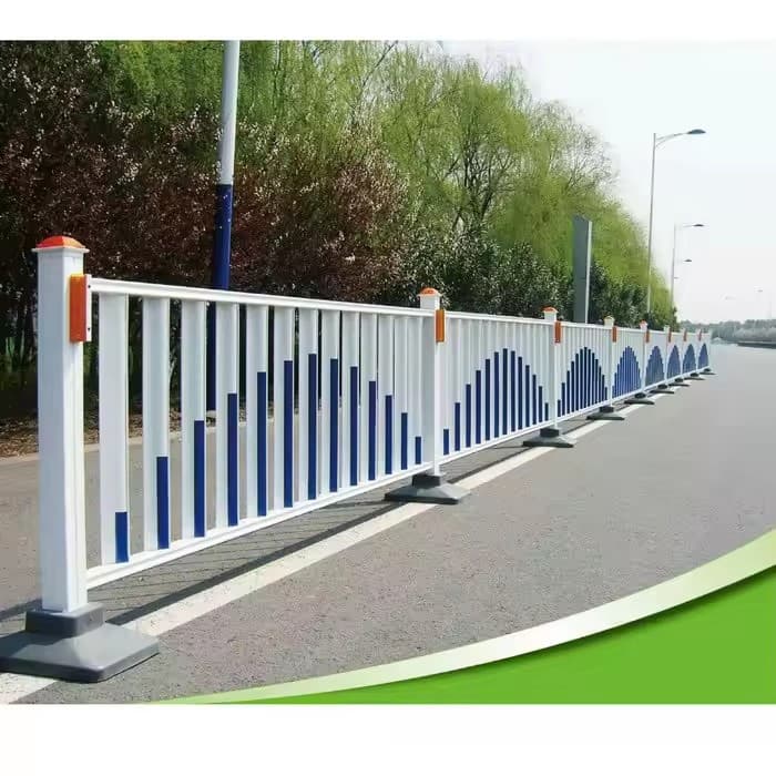 Weight bases supporting a roadside temporary barrier