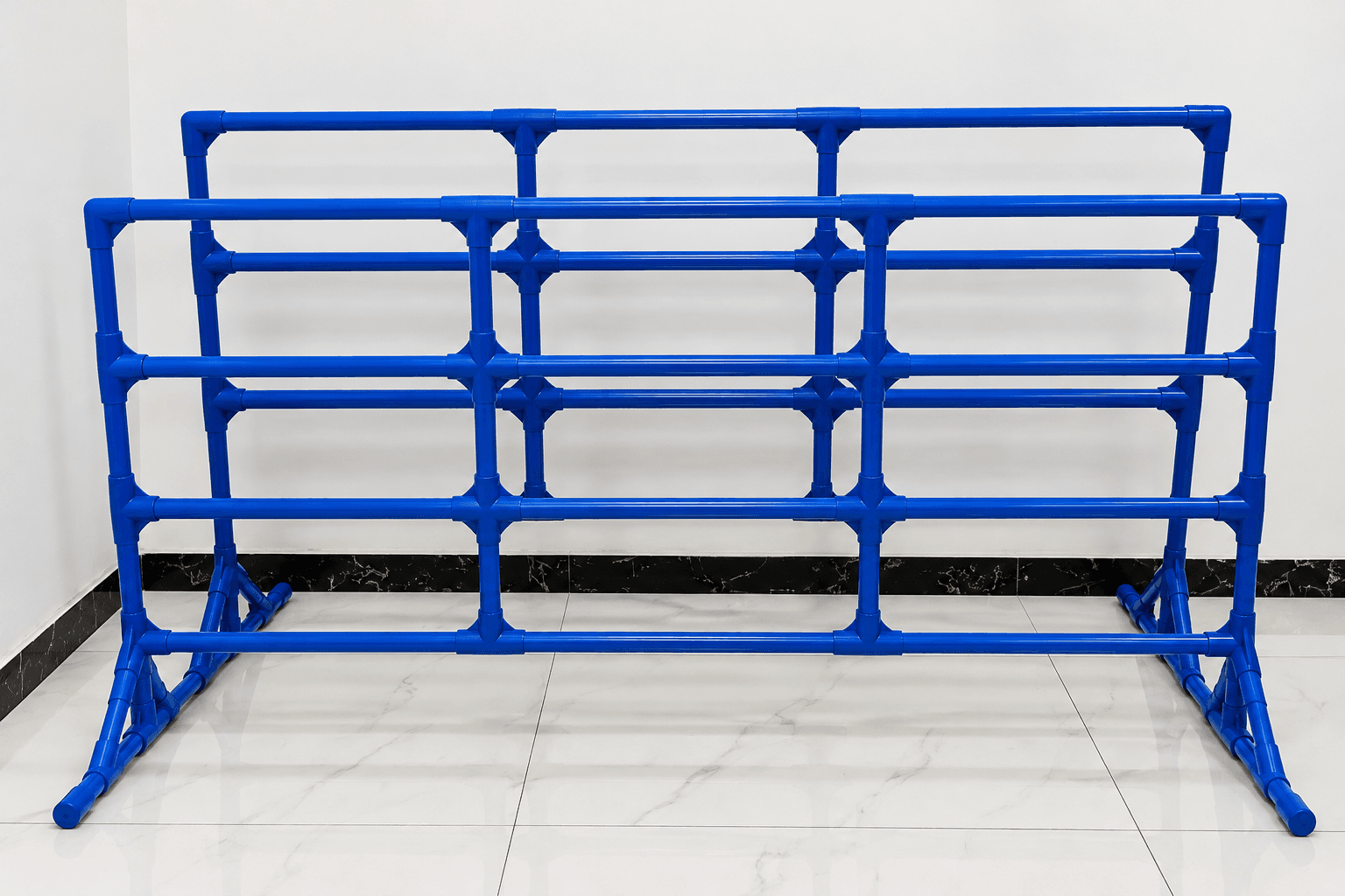 Two Event Fence sizes with rotating feet deployed