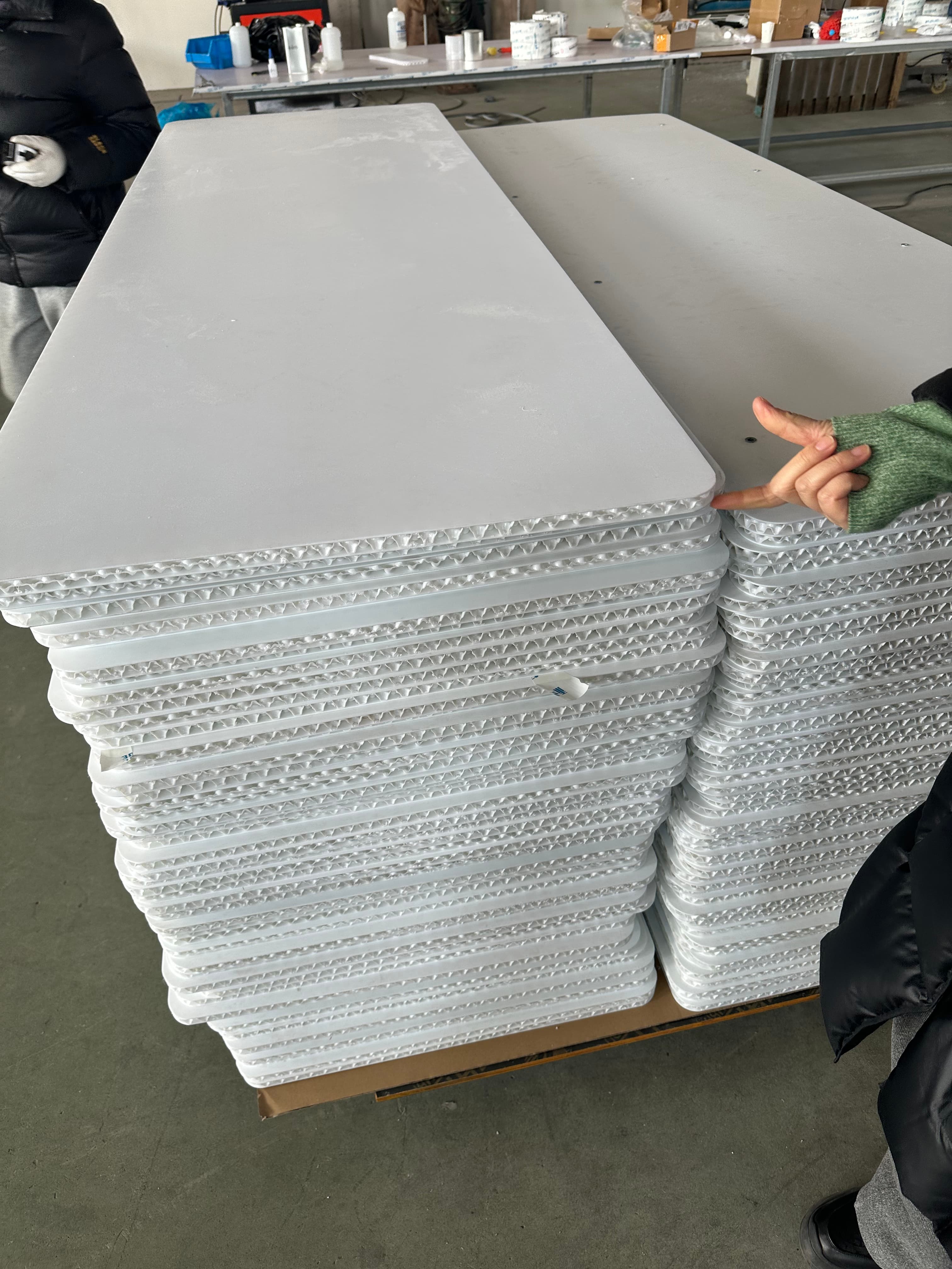 Lightweight Folding Event Table honeycomb panel