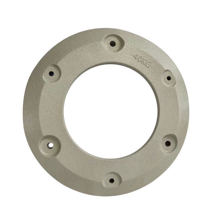 Ring-shaped cast iron counterweight