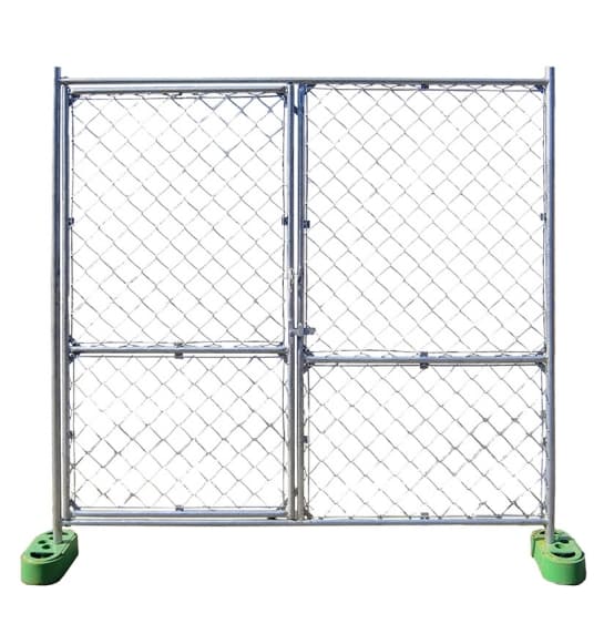 Temporary Mesh Site Fence access gate configuration